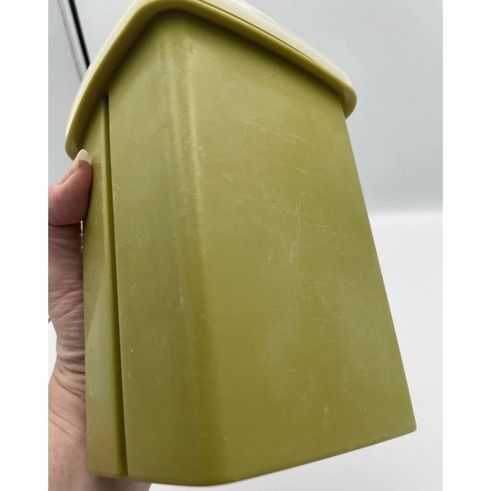 Vintage Tupperware Pickle Pepper Keeper Olive Avocado Green Deli 3 Piece - Picture 10 of 16